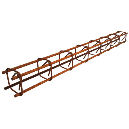 Chaînage carré CH2 15 x 15 cm, 4 tors de 10 mm Lg 6 ml
