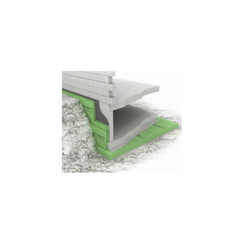 Polyestyrène Extrudé XPS NIII-I (300 kpa) sols chauffés  (Bords droits) 1250x600