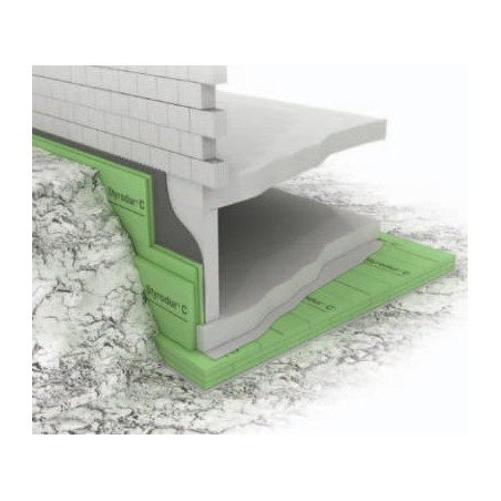 Polystyrène Extrudé XPS NIII-L (300 kpa) Toitures inversées/sols (feuiilurés) 1250x600