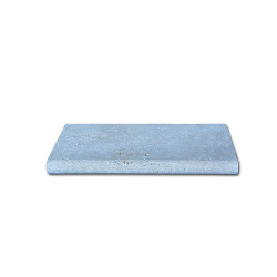Margelle 1/2 rond travertin beige vieilli mix