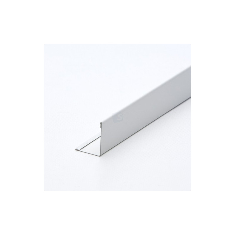 Cornière de rive blanche épaisseur 0.45 mm longueur 3000mm BPT 1932 HA