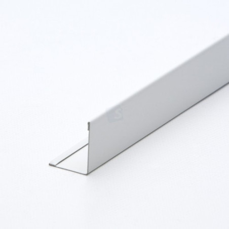 Cornière de rive blanche épaisseur 0.45 mm longueur 3000mm BPT 1932 HA