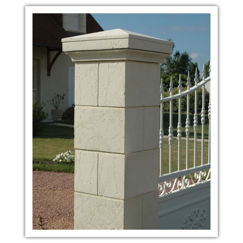 Pilier Amboise 35 x 35 ton Pierre