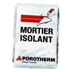 Mortier isolant pour joints verticaux des briques