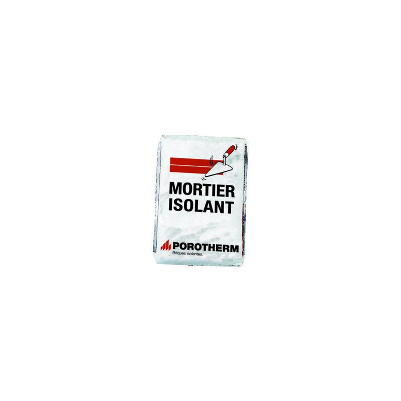 Mortier isolant pour joints verticaux des briques