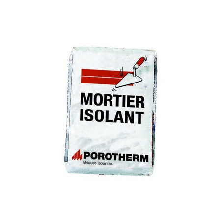 Mortier isolant pour joints verticaux des briques