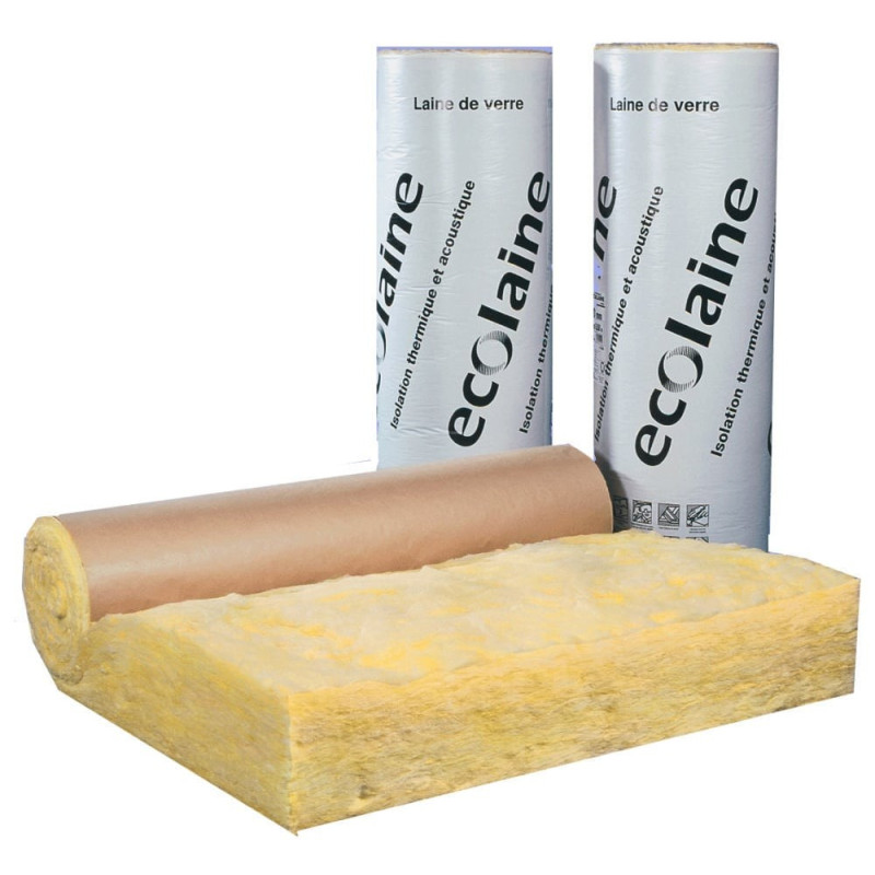 Ecolaine 100 mm revêtu kraft 12 m2