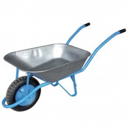 BROUETTE 85 L BLEUE GALVA - ROUE GONFLABLE