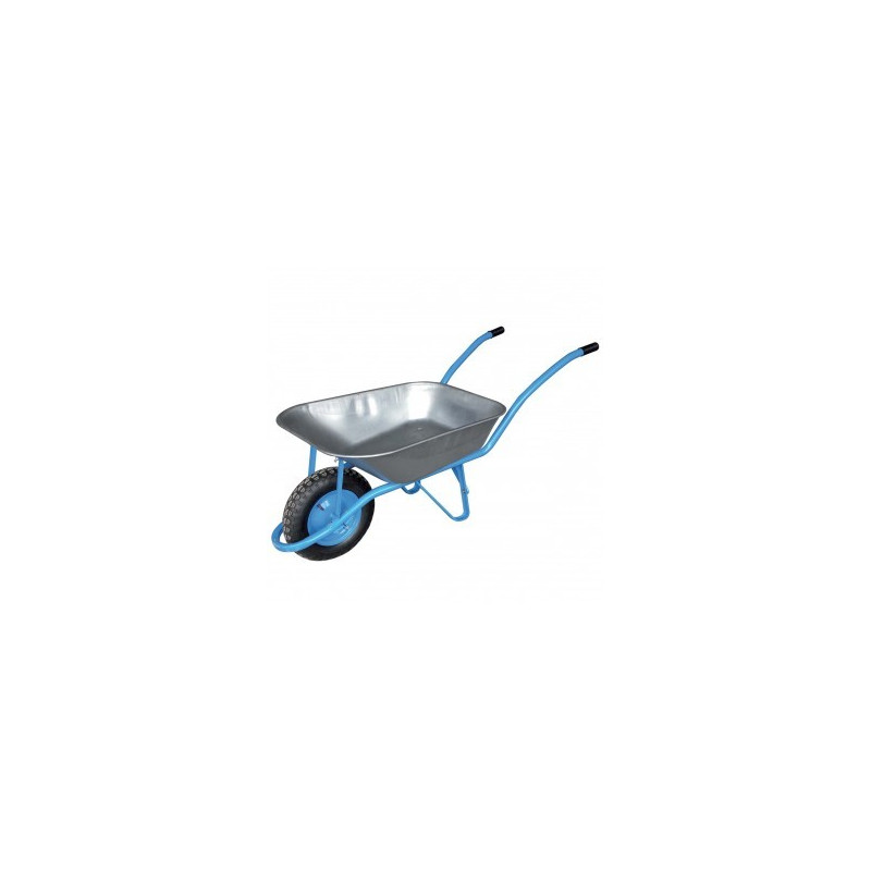 BROUETTE 85 L BLEUE GALVA - ROUE GONFLABLE