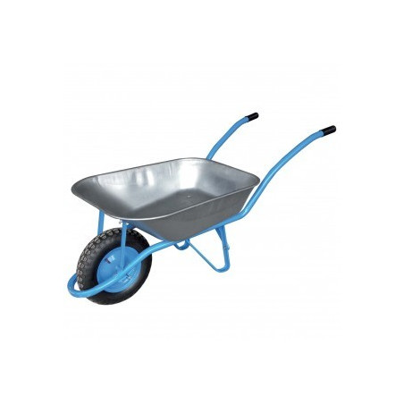 BROUETTE 85 L BLEUE GALVA - ROUE GONFLABLE
