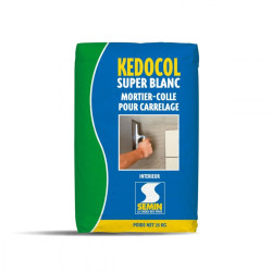 KEDOCOL super blanc Mortier colle pour carrelage intérieur classe C1