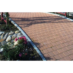 Bordure SQUARE P1 - H20xl8xL100 cm - Gris