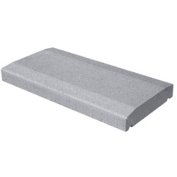 Chaperons de mur pans coupés Gris - L.50 x l.30 x Ép.5 cm