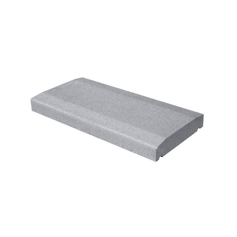 Chaperons de mur pans coupés Gris - L.50 x l.30 x Ép.5 cm