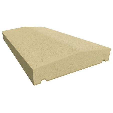 Chaperons de mur double pentes Sable - L.50 x l.28 x Ép.6 cm