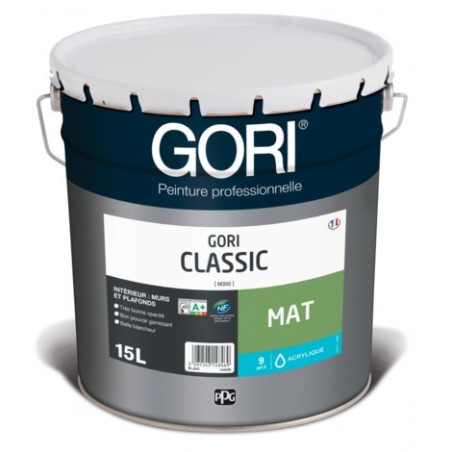 Peinture GORICLASSIC MAT - Blanc ou Teinté - 15L