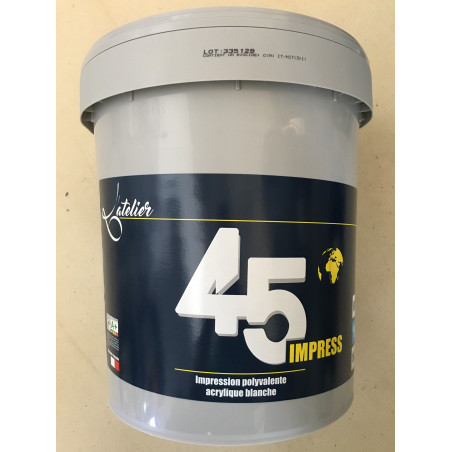 Peinture L'atelier 45 Impression -  Blanc  - 15L
