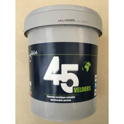 Peinture L'atelier 45 Velours Acrylique -  Blanc ou Teinté Pastel - 15L