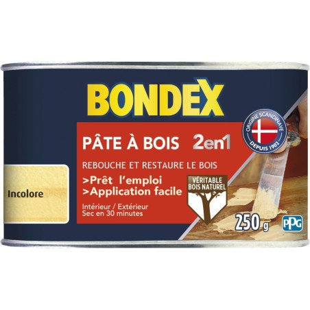 Bondex pâte à bois 250g incolore
