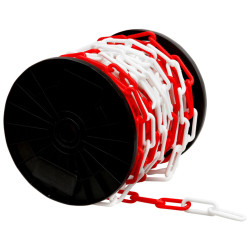 CHAINE DE SIGNALISATION ROUGE ET BLANCHE 6 MM