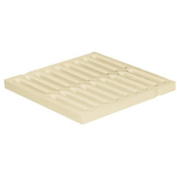 GRILLE DE SOL LEGERE PVC ANTI CHOC 300X300 SABLE