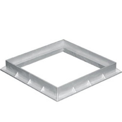 CADRE GRILLE-TAMPON 300X300 GRIS