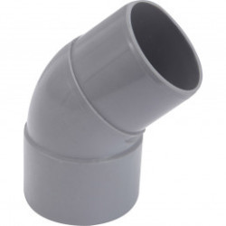 COUDE MXF 45 DEGRE  DIAM.80 3.2 MM GRIS