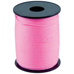 CORDEAU POLYPRO TRESSE FLUO ROSE 200M FIL 1,5MM