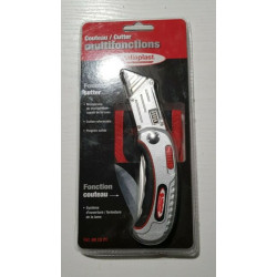 COUTEAU + CUTTER PLIABLE 2 EN 1 AVEC HOUSSE (BLISTER)