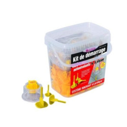 KIT 400 CROISILLONS LINEAIRES 2MM + 50 TETES CLAIRES