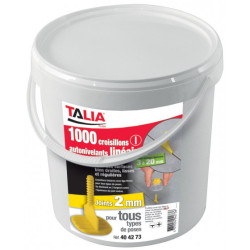 CROISILLONS AUTO-NIVELANTS LINEAIRES 2 MM (1000 PIECES)