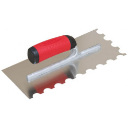PLATOIR A COLLE INOX 28X12 MONTURE ALU DEMI-LUNE 20X10