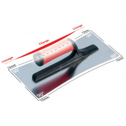 PLATOIR CONCAVE INOX 28X12 MONTURE PA (PORTE PLATOIR)
