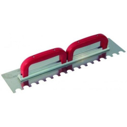 PLATOIR A COLLE INOX 49X11,5 DEMI-LUNE 20X15 2 POIGNEES