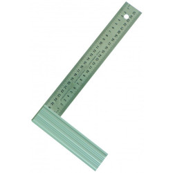 EQUERRE DROITE ET D'ONGLET LAME INOX TALON ALU 300MM