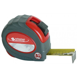 QUINTUPLE METRE BOITIER ROUGE BI-MAT. 25MM (BLISTER)