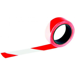 RUBAN  RUBAPLAST  ROUGE BLANC 100MX50MM