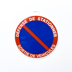 DEFENSE DE STATIONNER SORTIE DE VEHICULES D.300mm