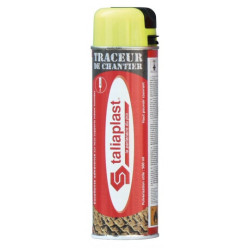Traceur de chantier 500 ml jaune fluo