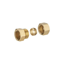RACCORD DROIT BICONE F 3-8 - DIAM 10 LIEN 1 PIECE