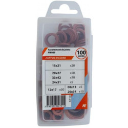 COFFRET 100 JOINTS FIBRE INT 08X13-12X17-15X21-20X2