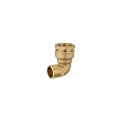 COUDE POLYETH MALE LAITON DIAM 32 - M 1 LIEN 1 PIECE