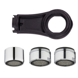 KIT CLE + 3 AERATEUR ECO D'EAU 22-24X100