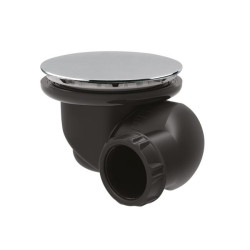 BONDE SIPHONNEE DE RECEVEUR DIAM 115 SORTIE ORIENT. 180 DEGRE  CAPOT ABS