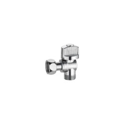 ROBINET D ARRET WC 1-4T EQUERRE MF 3-8 CHR LIEN 1 PIECE