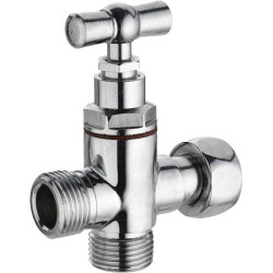 ROBINET WC ARRIVEE M 3-8 - SORTIES M 3-8  F 3-8  PLUS  BOUCHON CHR COQUE 1 PCE