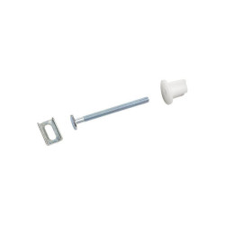 PLAQUETTE ET FIXATION D ABATTANT DE WC M6 L75 COQUE 2 PIECES