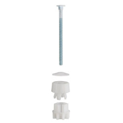 FIXATION D ABATTANT DE WC RAPIDE TETE C10 M6 L85 ALLIBERT COQUE 2 PIECES