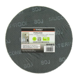 PATIN MAILLE AUTO AGRIPPANT diam 225MM POUR PONCEUSE EXCENT  Gr180X5
