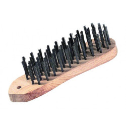 BROSSE VIOLON MANCHE BOIS GARNITURE METALLIQUEHAND BRUS VIO 5RG LAIT BLK TY